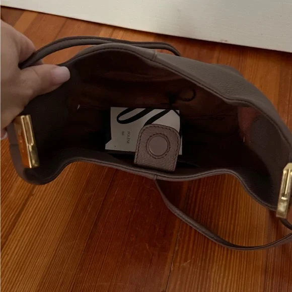 Polene Brown Crossbody Bag with Quality Leather and Classic Design - Picture 3 of 6